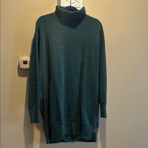Cozy Teal Turtleneck Sweater